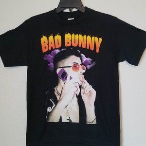New "Bad Bunny On Phone" Graphic T-Shirt Small–2XL